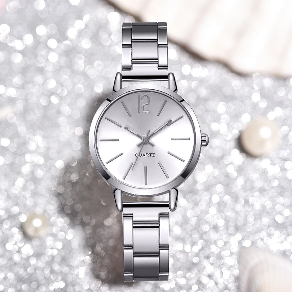 6Pcs Women's Fashion Watch Set, Daily Wear, Valentine's Day, Easter, Christmas, New Year's Day, Gifts for Friends and Family.