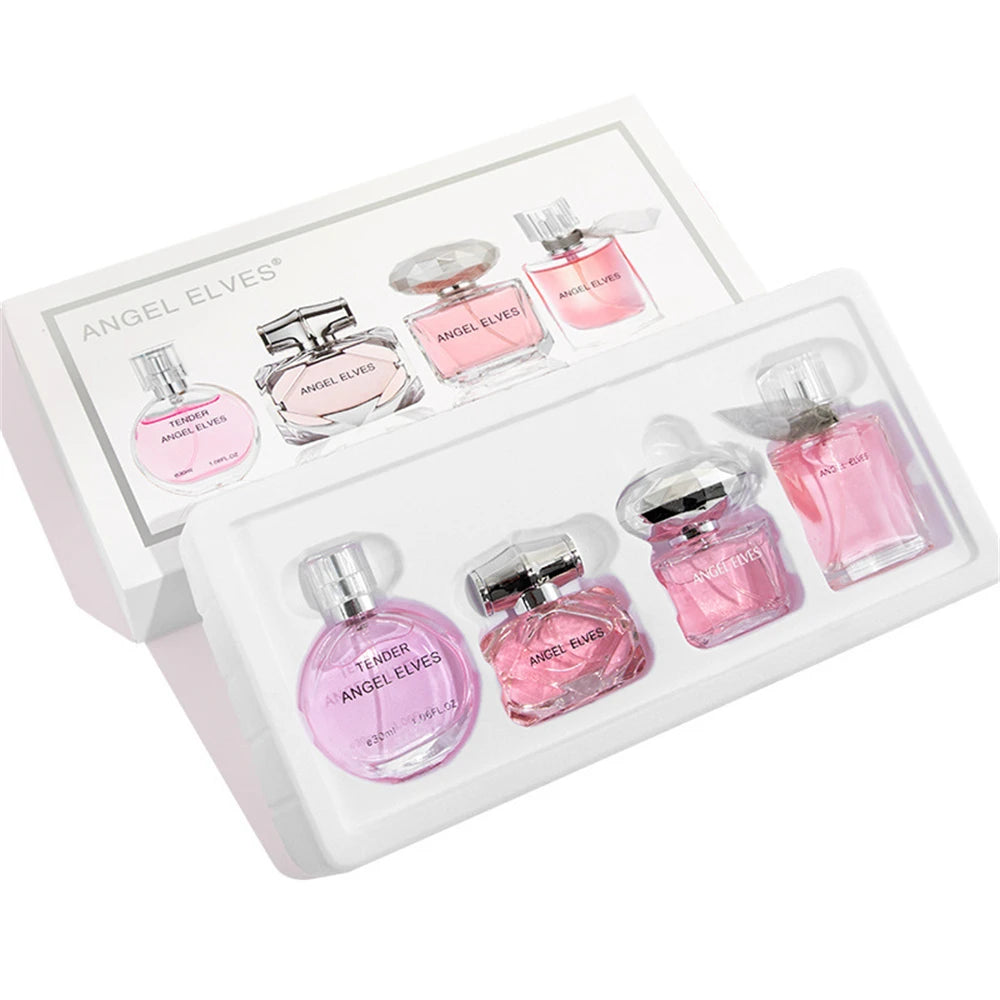 Gift Box 4Pcs Set Perfume Women 120ml Club De Nuit Perfumes De Mujer Lasting Fragrance Parfum Femme Floral Fruity Scent Spray