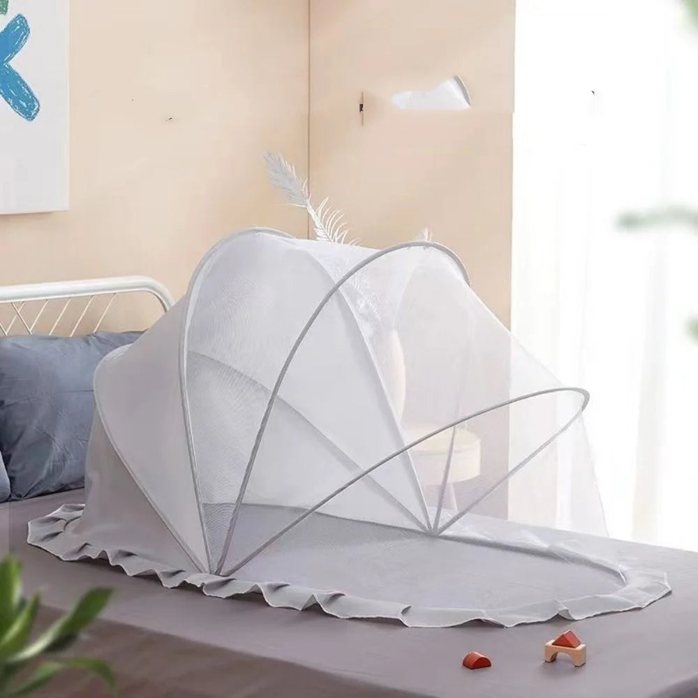 New Foldable Bed Mosquito Net Baby Accessories Undecided Baby Canopy Yurt Plastics Sunshade Mosquito Cover