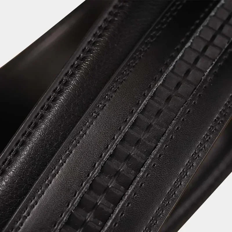 Belt Body No Buckle for Automatic Buckle 2.4 2.8 3.0 3.5cm Width Leather Belts Straps Without Buckle for Men Women 4 Size Wide