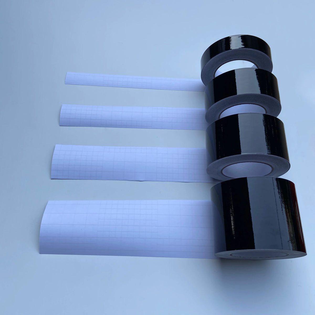 3/5/7/10CM Glossy Black Vinyl Wrap Film Tape Stripes For Car Hood Roof Decal Pillar Chrome Delete Blackout Window Trim Film
