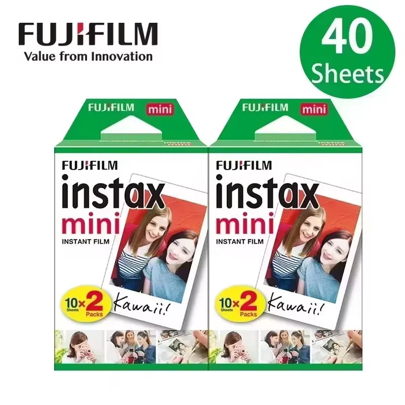 Fujifilm Instax Mini Instant Film 10/20/30/40/50/60/70/80/100/200 Sheets For Instant Mini Camera mini11 12 9 90 White Edge Films