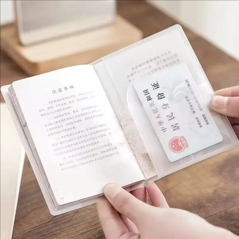 New Passport Protective Cover Waterproof Cover ID Card Holder Universal Business Credit Card Protective Cover Storage Wallet