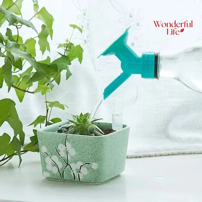 2 In 1 Watering Nozzle Sun Flower Automatic Watering Waterer Gardening Beverage Bottle Succulent Irrigation Tools