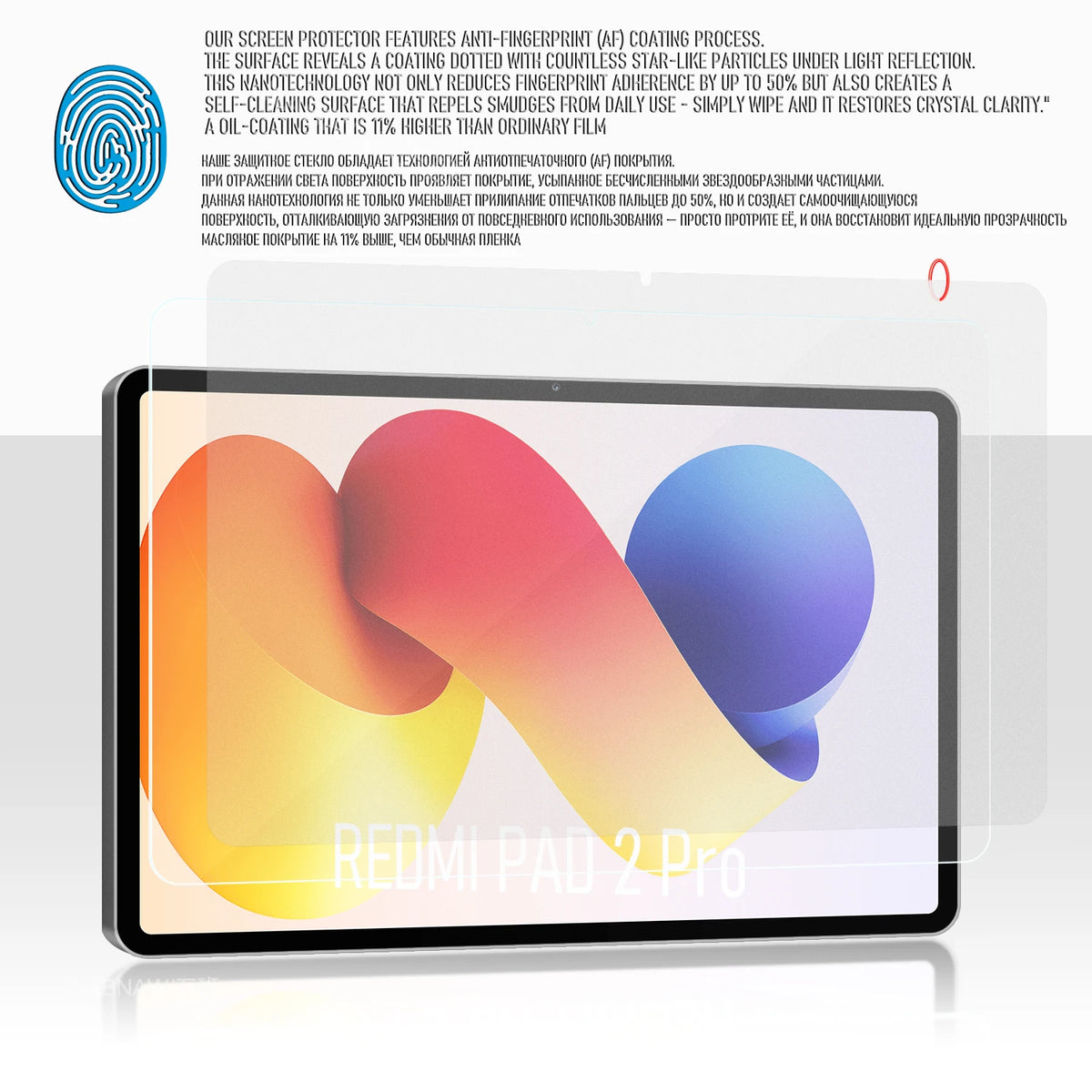 For Redmi Pad 2 Pro Full HD Tempered Glass Film Screen Protector On Xiaomi Redmi Pad 2 Pro 12.1 PC Scratch Proof Cover 2-Pack