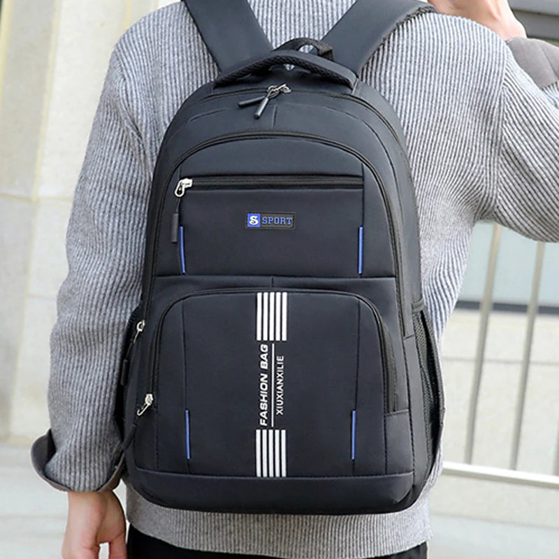 Neutral Style Backpack for Men and Women, Suitable for Business Trips and Student Schoolbags, with Multiple Layers of Pockets
