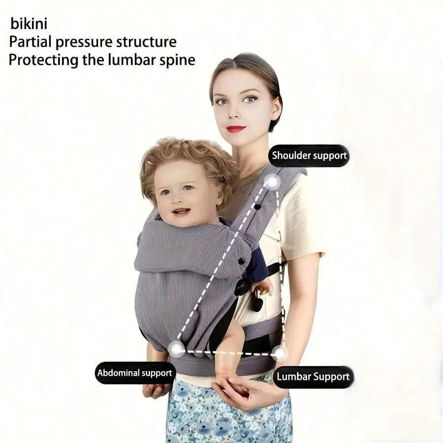 1Pc Simple Baby Carrier for Infants and Toddlers, Lightweight Baby Carrier, Multifunctional Front-Hold Baby Carrier - Comfortable and Soft, Easy to Use for Outings, a Gift for Your Baby