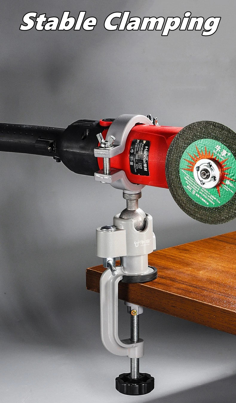 360° Rotating Table Vise Bench Clamp Bracket Rack Support Multifunctional Electric Drill / Grinder Stand Holder For Dremel Tool