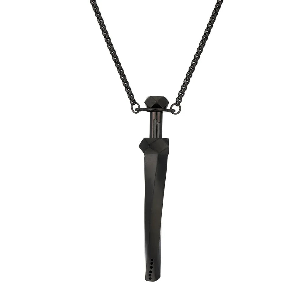 MaiLun 1pc 77mm Stress Anxiety Relief Necklace Length Stainless Steel Meditation Necklace Quit Smoking Anxiety Relief Necklace