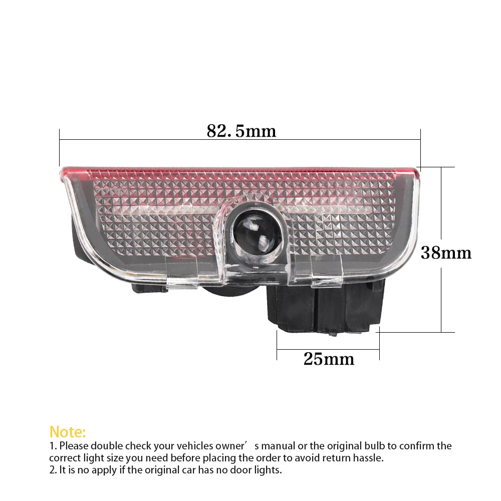 LED Car Door Interior Welcome Warning Light For VW Tiguan MK1 MK2 1 2 Scirocco MK3 Touran 5T1 Teramont T-ROC Arteon CC Sharan 7N