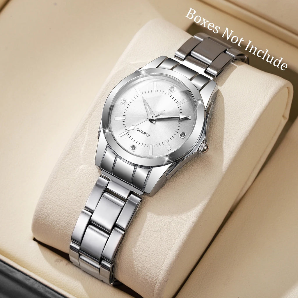 Fashion Rhinestone Women Watches Casual Quartz Wrist Watches For Ladies Clock Reloj Mujer（Without box）