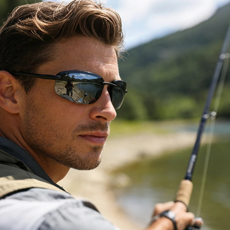 Polarized Sports Sunglasses TR90 Material Flexible & Durable - UV Protection for Driving Fishing Golf Cycling Unisex