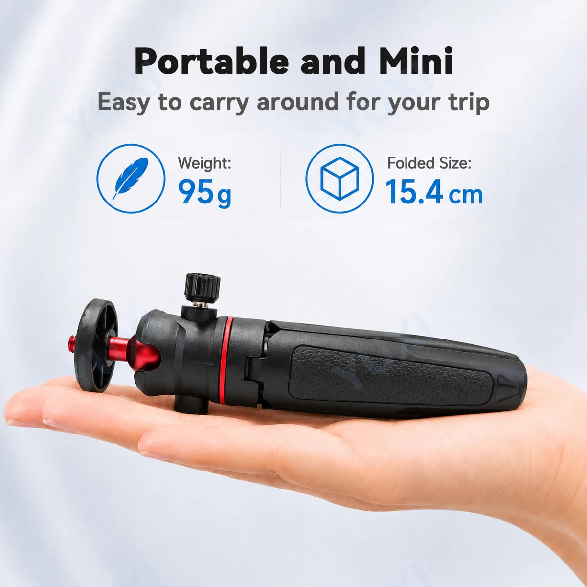 Mini Extendable Tripod Selfie Stick for DJI Osmo Pocket 4/3 Action6/5Pro/4 Insta360 X5/X4 Ace Pro 2 GoPro 13 Ballhead Mount Grip