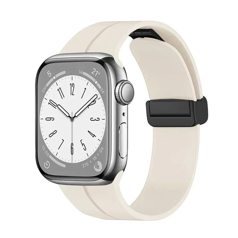 Magnetic Strap For Apple watch ultra band 44mm 45mm 49mm 40mm 41mm 42mm 38mm 45 mm Silicone Bracelet iWatch Series 7 8 se 6 5 3