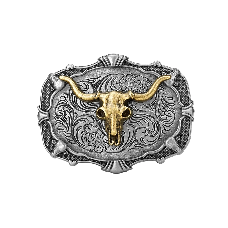 Western Belt Buckle Initial Vintage-Cowboy Rodeo Silver Large Belt Buckle for Men Women