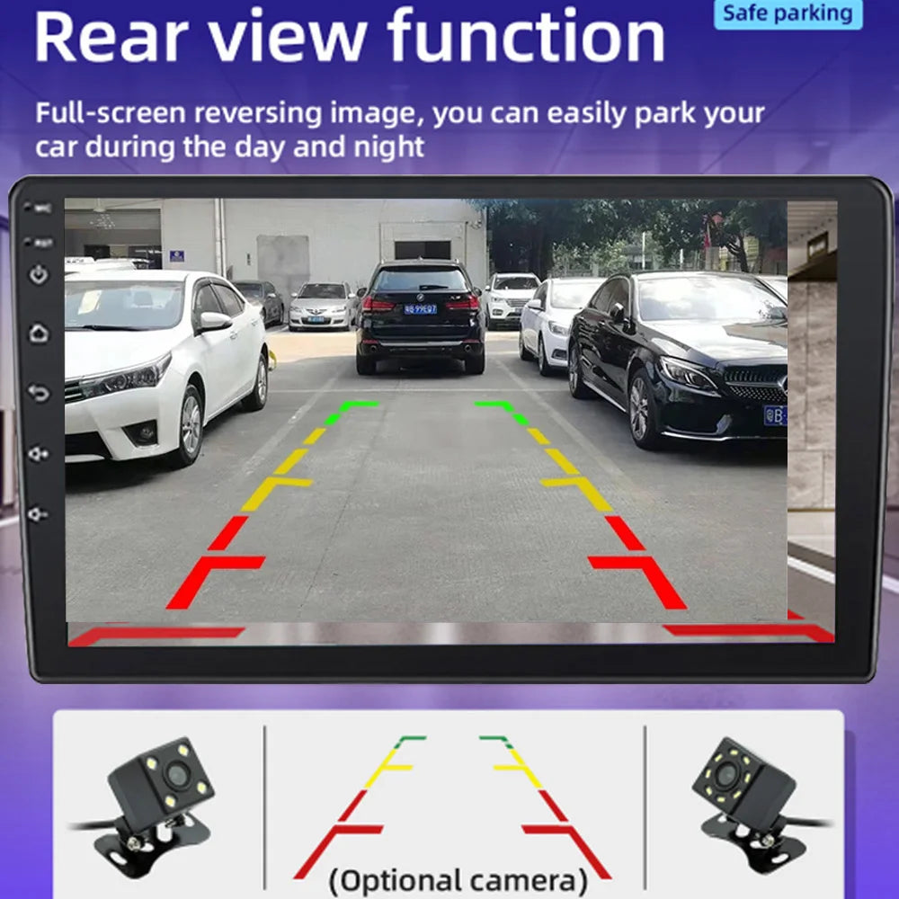 MTIJIEY 2+64G 9'' 4Core Android 13 1Din Car Multimedia CarPlay Universal Navigation GPS Headunit Auto Radio Audio Stereo DVD