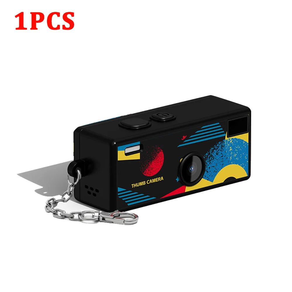 CHEGIT Thumb Keychain Camera 0.96inch Mini Action Camera Retro Support Memory Card 1080P Very Small Camcorder Video Recorder