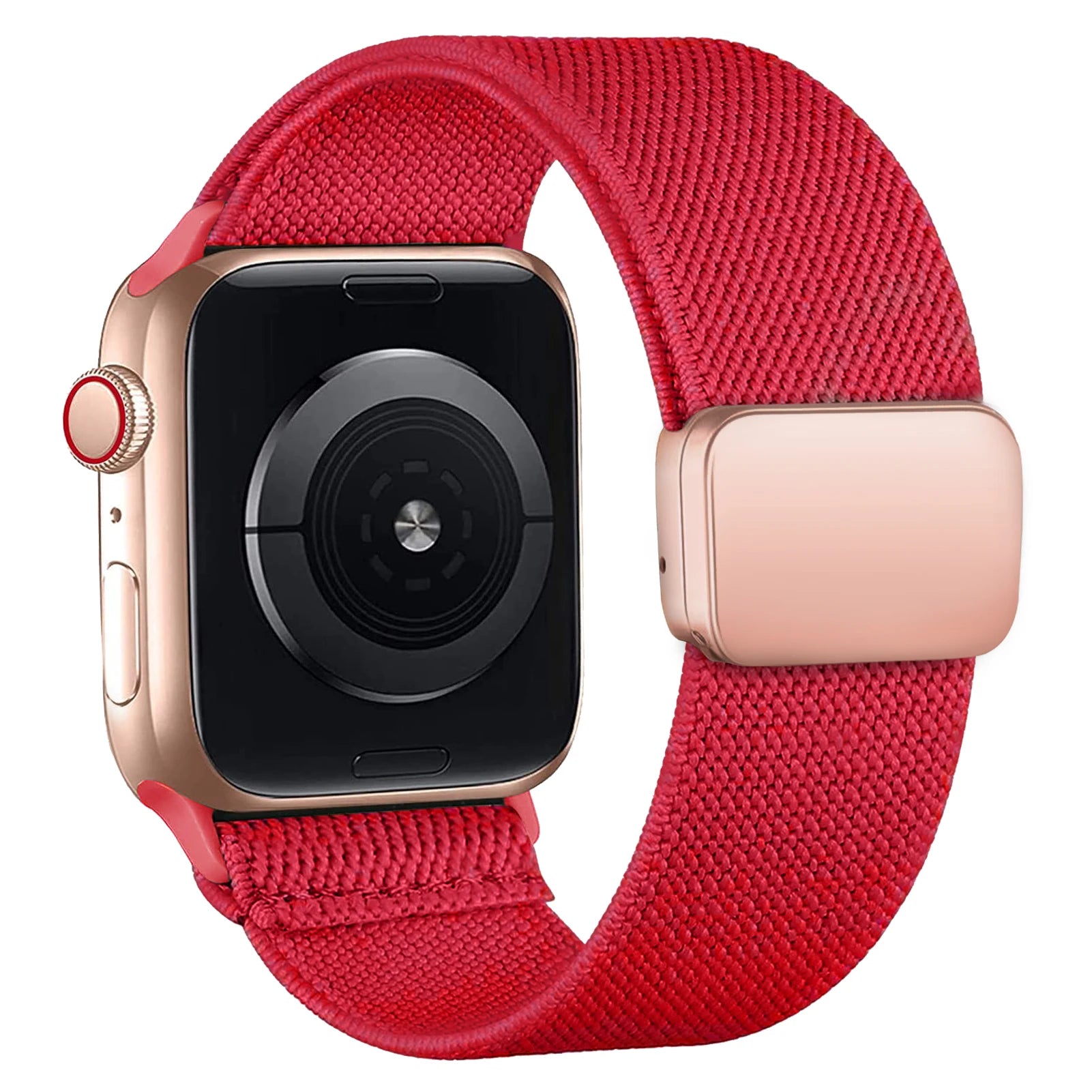 Magnetic Loop For Apple Watch Band 40mm 44mm 45mm 49mm 41mm 38mm Nylon sport bracelet iwatch ultra 3 2 Series 11 10 9 8 se strap