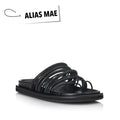 2026 Summer Classic Genuine Leather Sponge Cake Soft Bottom Strap Women's Casual Home Slippers