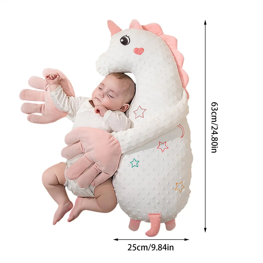 Baby Soothing Palm Patting Hand Plush Pillow Soothing Doll with Remote Control 3 Gear Adjustable for Bedroom Indoor Home Baby