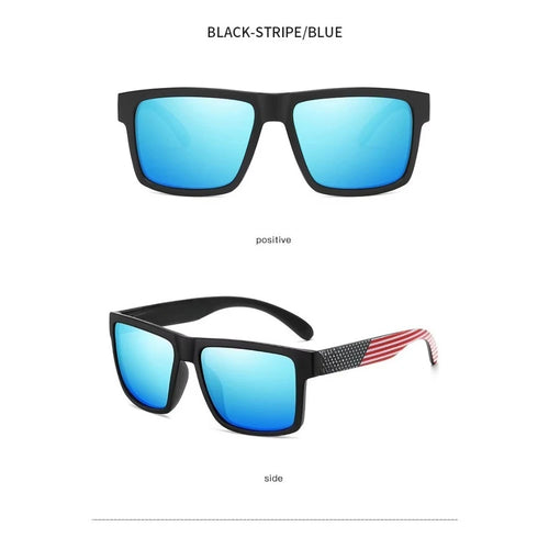 2PCS Luxury Brand Mirror Sunglasses Polarized Lenses Men's Glasses | Square Frame, PC Material, Including Mirror Box, Novelty Style, Color-changing Lens-HW10 Color Random Christmas and Halloween Gift Recommendation