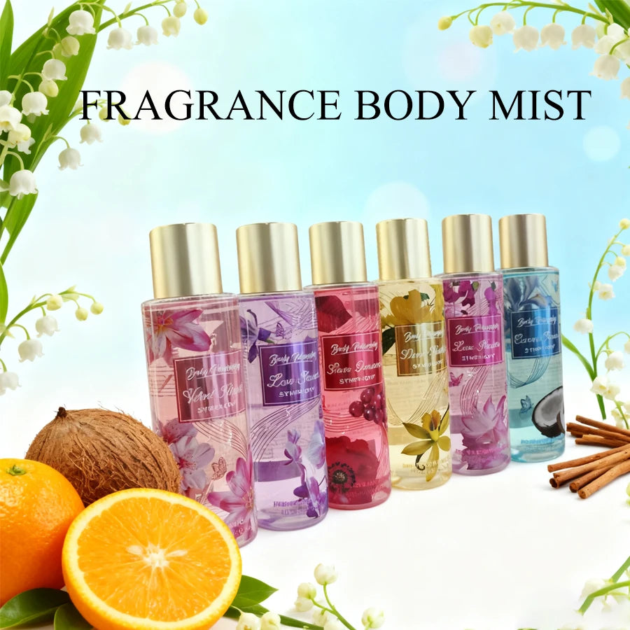 Women's Body & Hair Mist 8.4oz - 6 Fruity & Floral Scents, Spring/Summer Pheromone Fresh Fragrance Spray Perfume