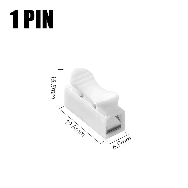 10/20/50pcs Quick Terminal Connector 1P 2P Cable Wire Connectors  Spring Wire Connection Terminals Terminal Block Connector