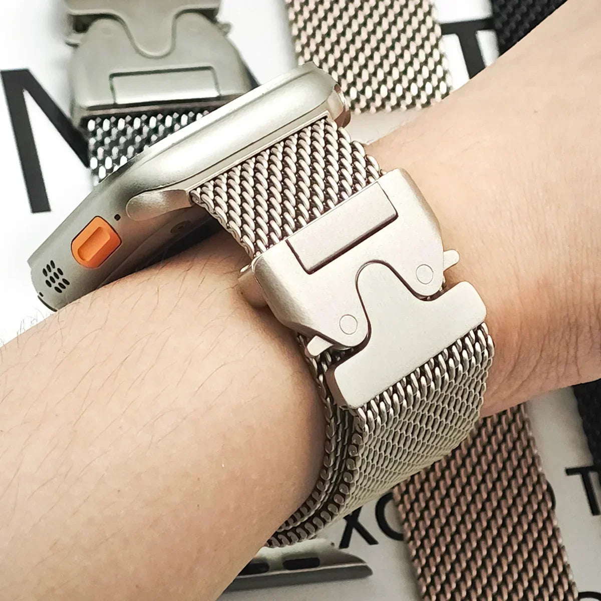 Milanese Strap for Apple Watch Band Ultra 2 49mm 46mm 42mm 44mm 45mm 41mm 40mm Loop Bracelet for Iwatch Series 10 9 7 8 5 6 SE 5