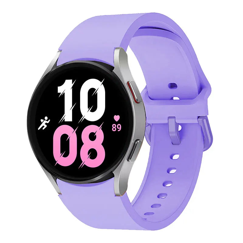 official Silicone Strap For Samsung Galaxy Watch 5 4 44mm 40mm/4Classic 46 42mm Wrist 20mm Bracelet Galaxy Watch 5 Pro 45mm Band