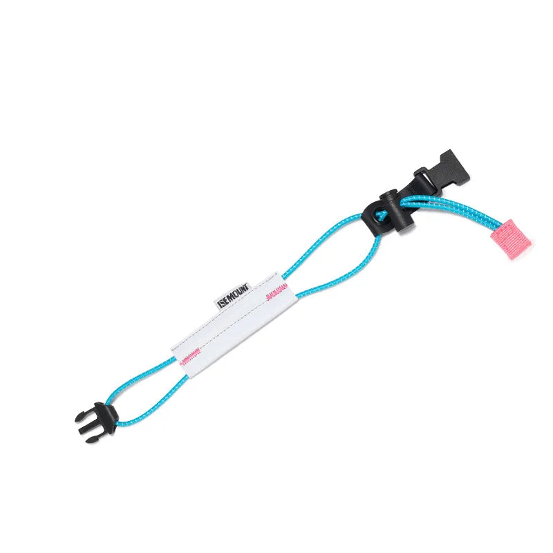 Reflective Elastic Leg Straps Anti-Slip Night Running Cycling Pant Binding Ties with Storage Buckle for Outdoor Activities
