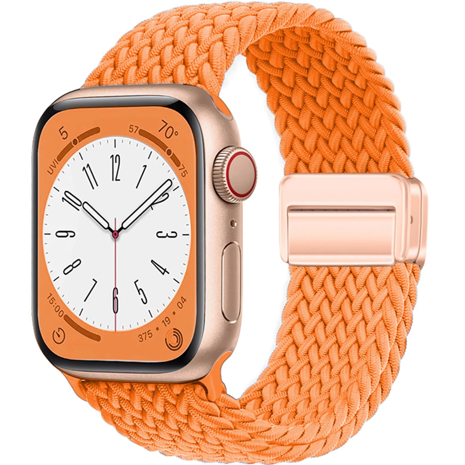Nylon Strap For Apple Watch Band Ultra 44mm 40mm 45mm 49mm 41mm 44 mm magnetic buckle Braided Bracelet iWatch series 10 9 se 7 8