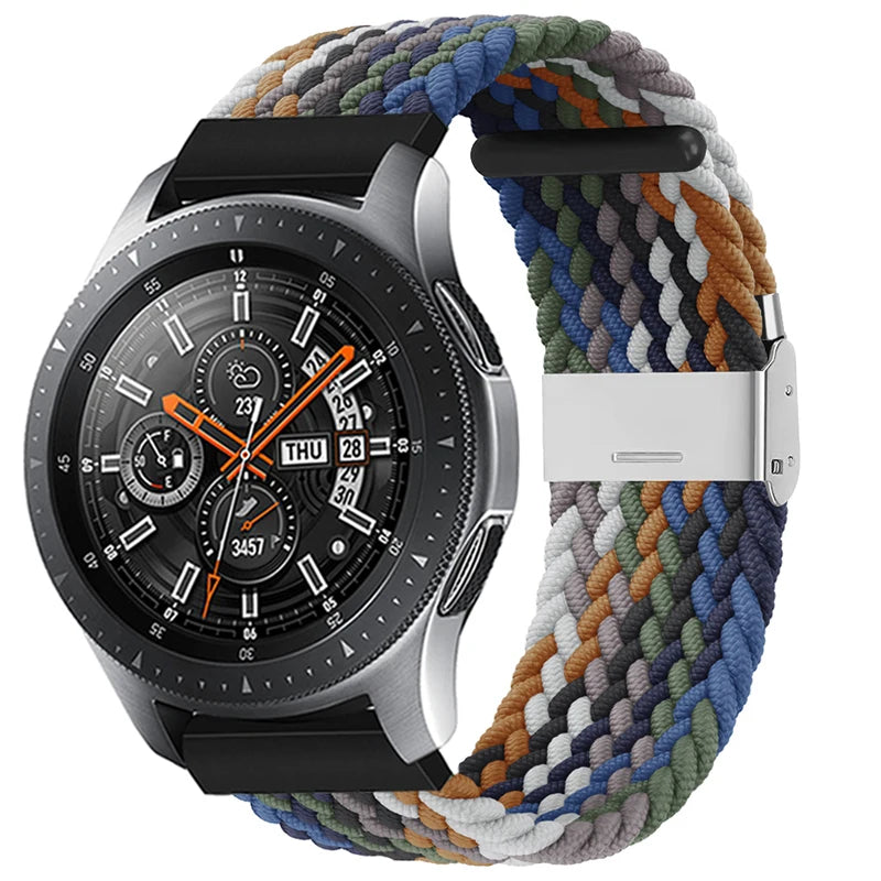 20mm 22mm Nylon strap for Samsung Galaxy Watch 3 42mm 46mm Gear S3 Active 2 Watch Adjustable Bracelet For Amazfit Huawei Correas