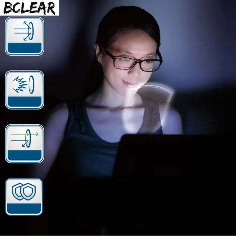 Summer Aspherical Prescription Anti-blue UV Computer Phone Photochromic Sun Lenses Chameleon Gray Brown Myopia Astigmatism Lens