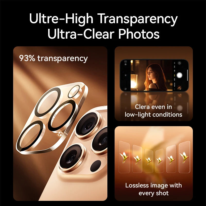 Joyroom HD Lens Protective Glass For iPhone 17 Pro Max Back Camera Protector Tempered Glass For iPhone 16 15 14 Pro Max Len Film