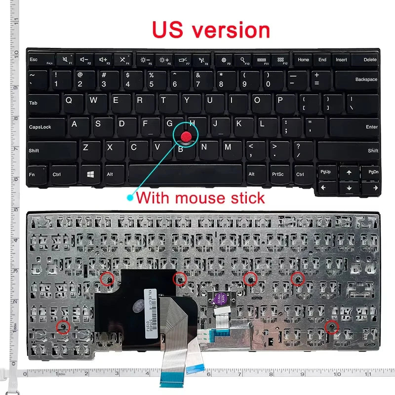 US English NEW Laptop Keyboard For Lenovo IBM Thinkpad E431 E440  L440 L450 L460 L470 T431S T440 T440P T440S T450 T450S T460