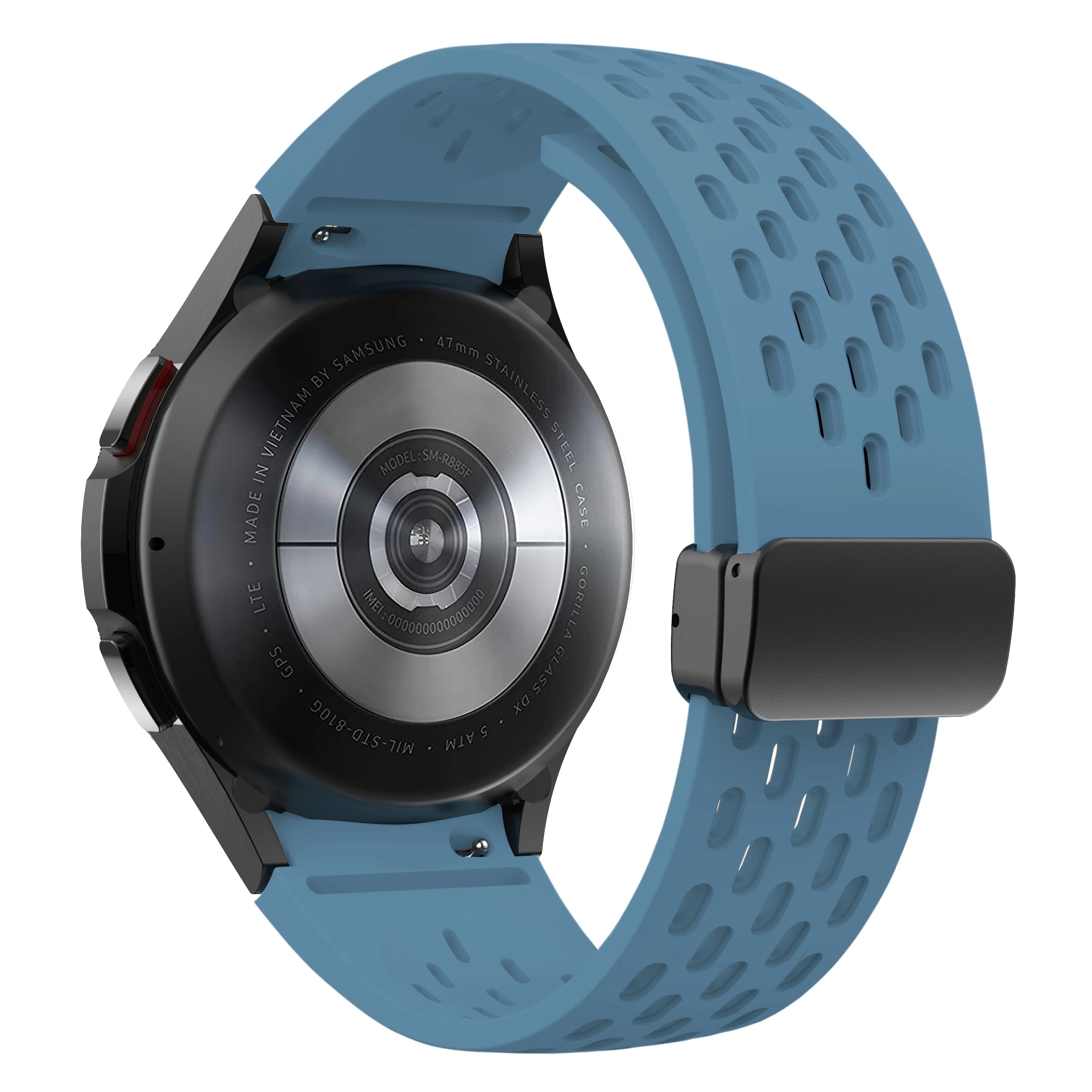 Silicone Strap for Samsung Galaxy Watch 7 6 5 4 40mm 44mm 5Pro 45mm Magnetic Buckle Band 6 Classic 43mm 47mm No Gaps Bracelet
