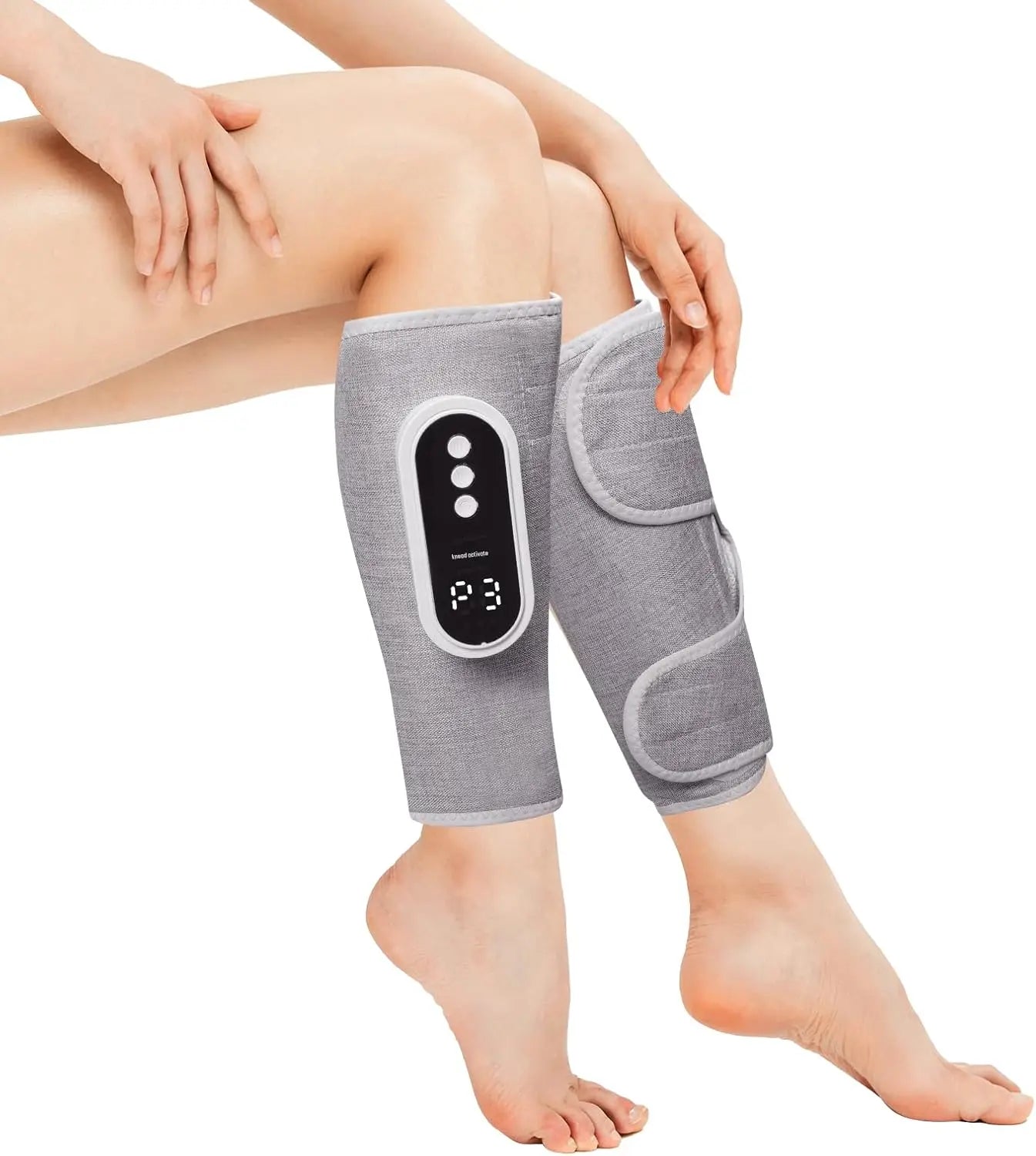 1pc/2pcs Leg Massager For Circular Calf Pressure, Air Compression Massager, Leg Massager With Heat, 3 Intensities, 3 Heat Levels