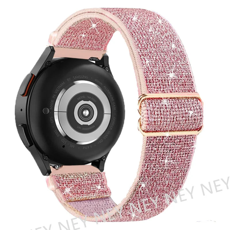 Shiny Pride Band For Samsung Galaxy Watch 6-7-4-5 pro-4 classic-Active 2 Elastic bracelet huawei watch gt 2 gt2 20mm 22mm Strap