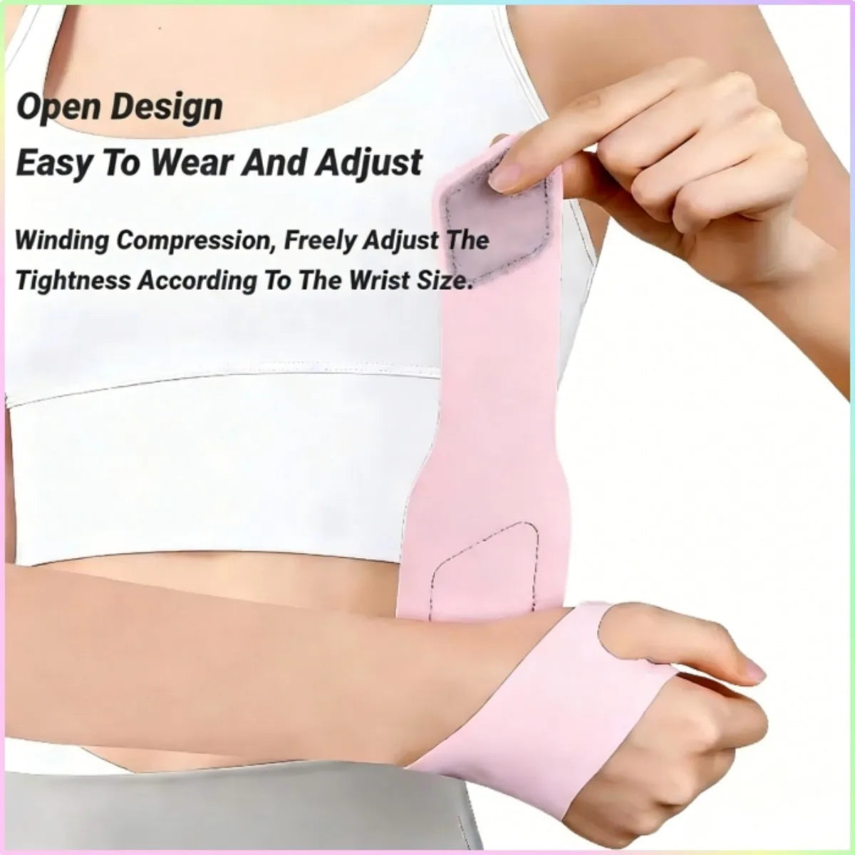 Ultra-thin Adjustable Wrist Strap – Breathable Support for Sprain, Arthritis & Tendonitis Pain Relief, Perfect for Fitness