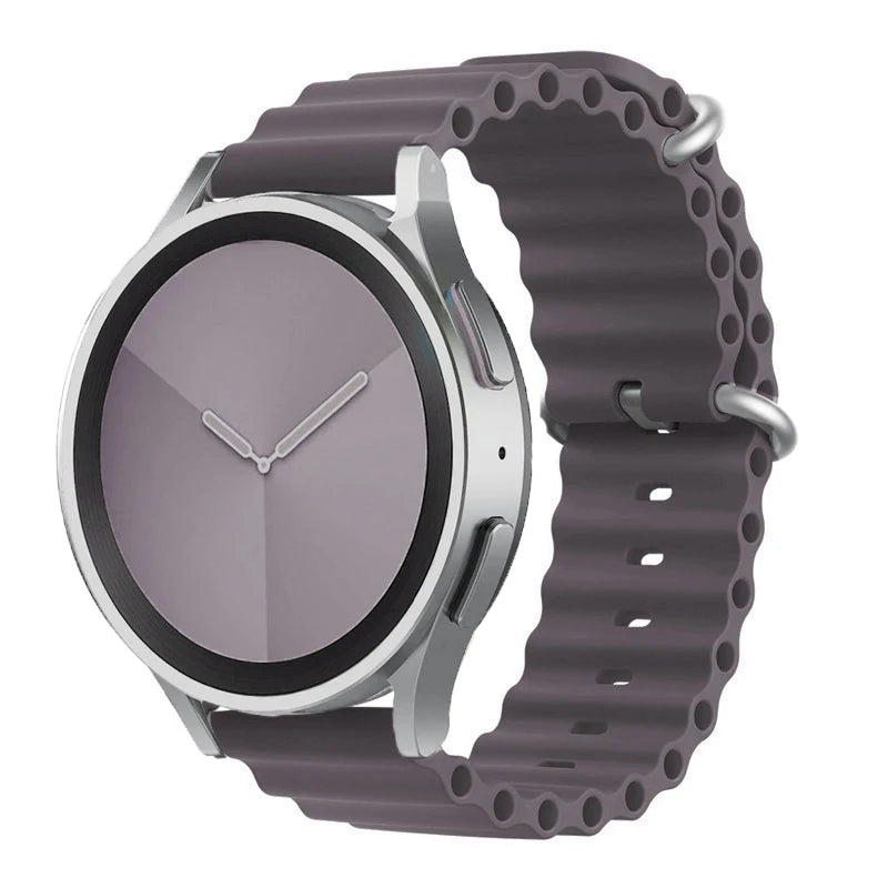 Ocean watch band For Samsung Galaxy Watch7 6 4-classic/5-Pro/active 2/Gear Silicone 22mm 20mm Bracelet Huawei GT 2 3 pro strap