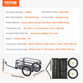 SucceBuy 160 lbs Bike Cargo Trailer Foldable Storage Bicycle Wagon Cart with 16" Wheels Safe Reflectors Fits 22"-28" Bike Wheels
