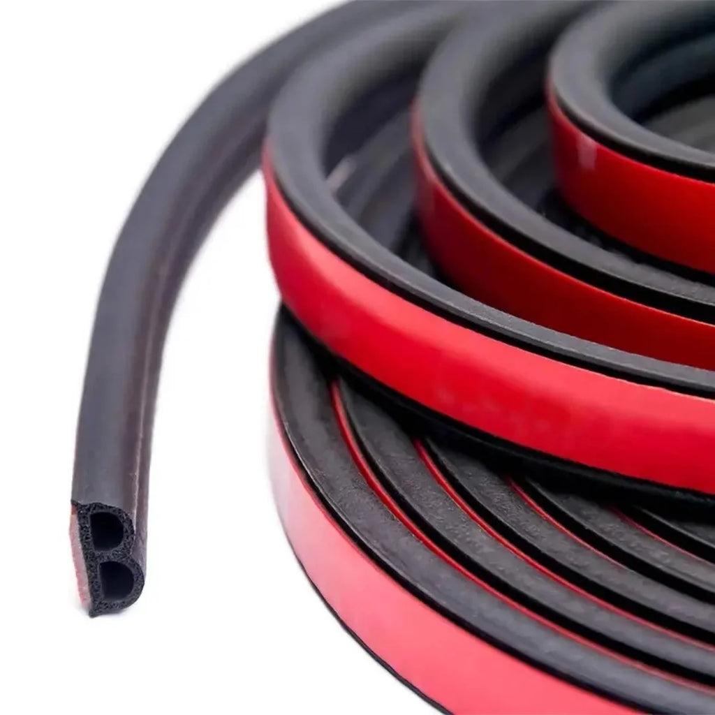 SEAMETAL Car Rubber Seals Sticker Sound Insulation Sealing Protector Weatherstrip Car Door Seal Strips 4M/5M/16M/25M B Shape