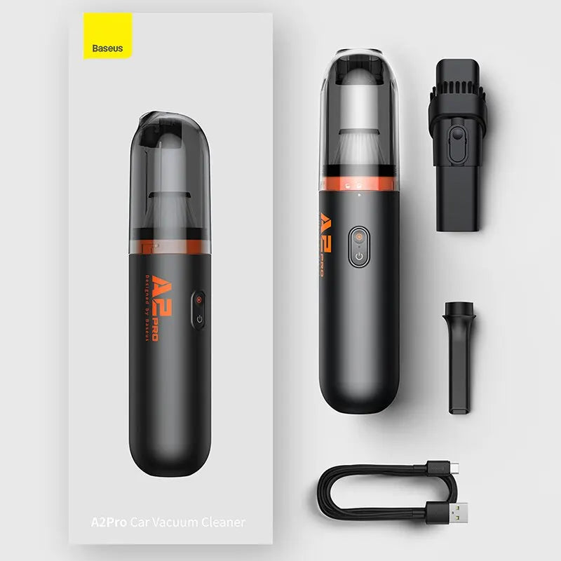 Baseus Car Vacuum Cleaner Mini Handheld Auto Vacuum Cleaner 6000Pa Powerful Suction Blow & Vacuum 2 In1 For Home & Car & Office