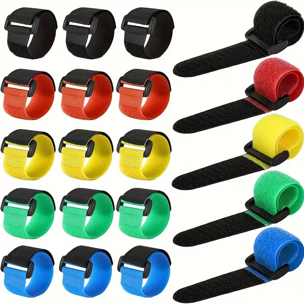 10/20pcs Fishing Rod Tie Holder Strap Suspender Fastener Hook Loop Ties Belt Fishing Rod Strapping Wrap Band Outdoor Fish Tool