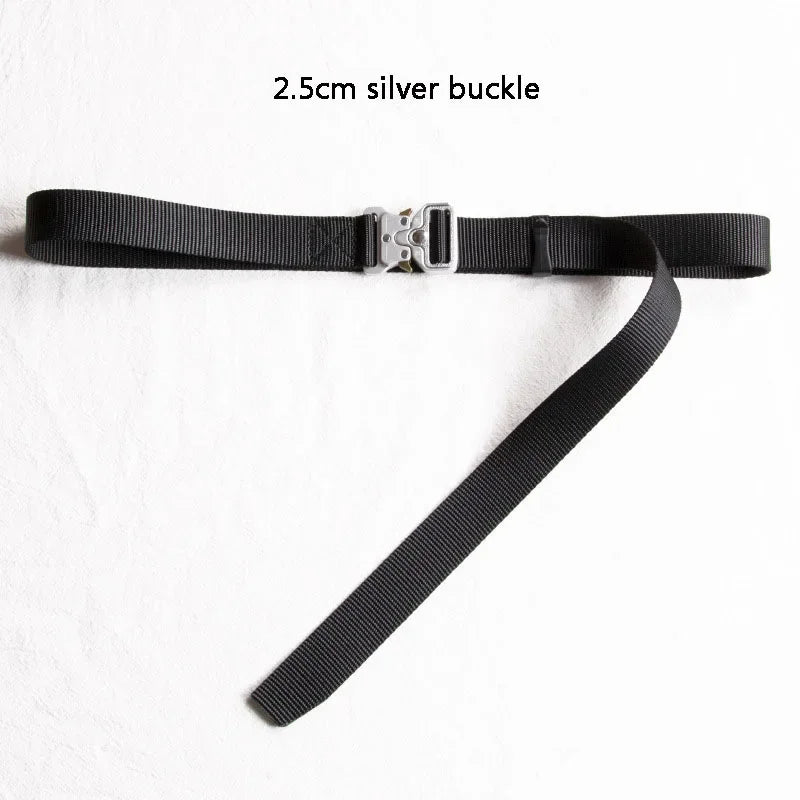 3.8cm 3cm 2.5cm Canvas Tactical Belt for Male and Female Trend Fashion Hip Hop Punk Y2k Girdle Outdoor Sports Youth Waistband