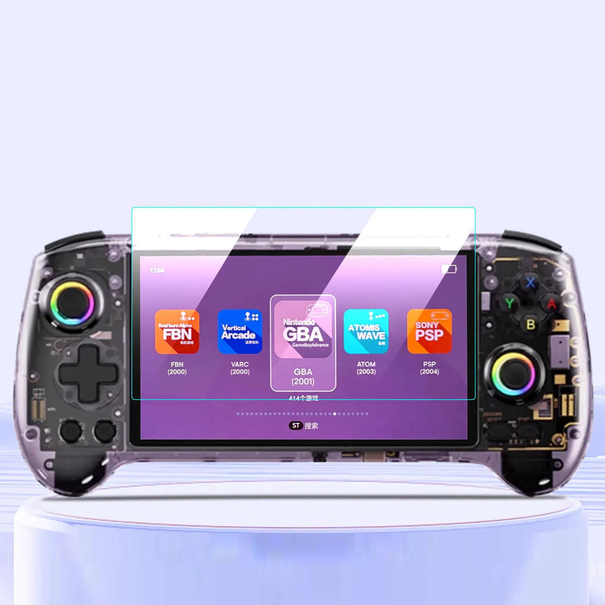 Hard Tempered Glass Protective Film Screen Protector Cover For ANBERNIC RG557 Retro Handheld Game Console Protection Accessories