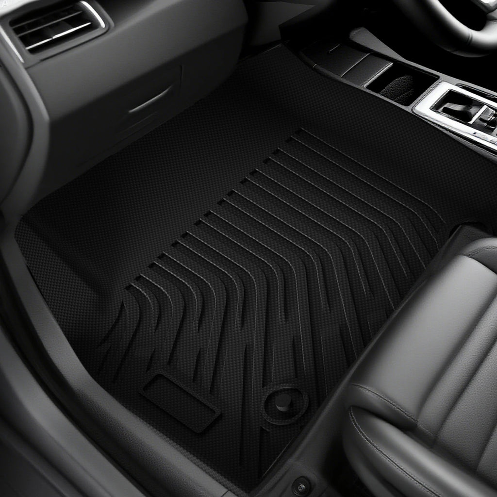 3Pcs Set Car Floor Mats for Sierra Silverado 1500 2019-2024 All Weather Automotive Floor Mats Waterproof Heavy Accessories
