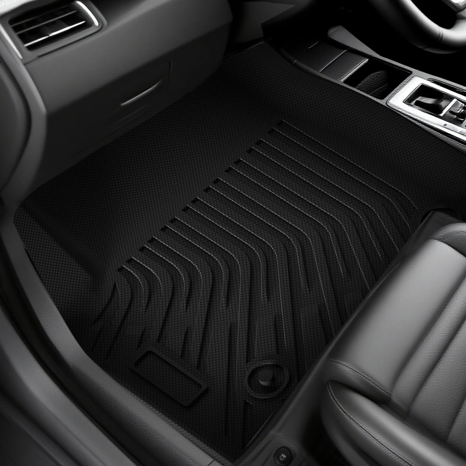 3Pcs Set Car Floor Mats for Sierra Silverado 1500 2019-2024 All Weather Automotive Floor Mats Waterproof Heavy Accessories