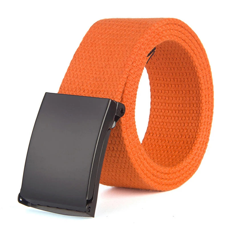 New Men's Belts Tactical Outdoor Belt Male Colourful  Canvas Trouser Belt High Quality Trend Man Waistband