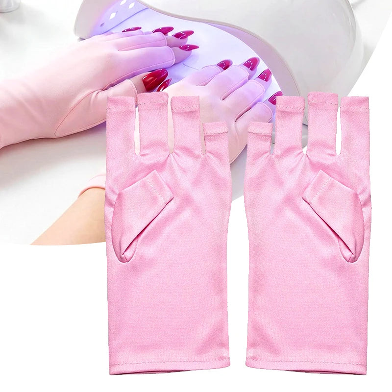 High-Quality Nail Art Glove UV Protection Glove Anti UV Radiation Protection Gloves Protecter For Nail Art Gel UV LED Lamp Tool